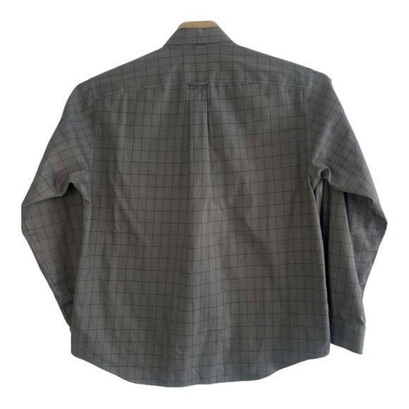 Eddie Bauer Men's Button Down Long Sleeve Grey L Wrinkle‎ Resistant - Picture 4 of 4